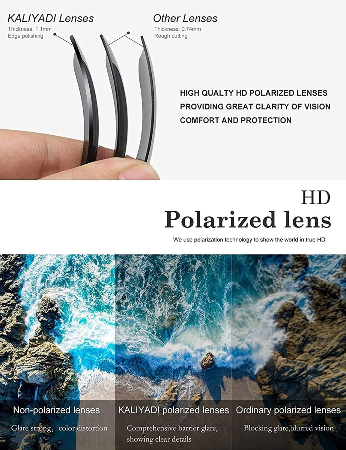 Polarized Sunglasses for Men and Women Matte Finish Sun Glasses Color Mirror Lens UV Blocking (3 Pack)