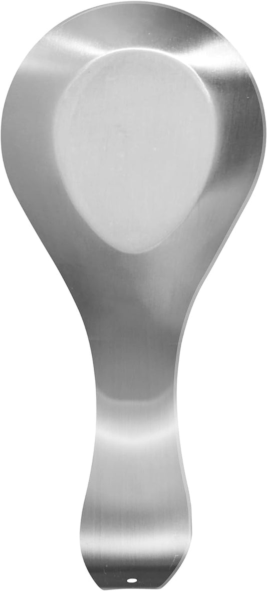 Stainless Steel Spoon Rest- Long Handle Holds Kitchen Utensils in Place, Great Spoon Rest for Kitchen Counter, Stove Top, or Coffee Station; Kitchen Accessories, Utensil Rest, Stainless